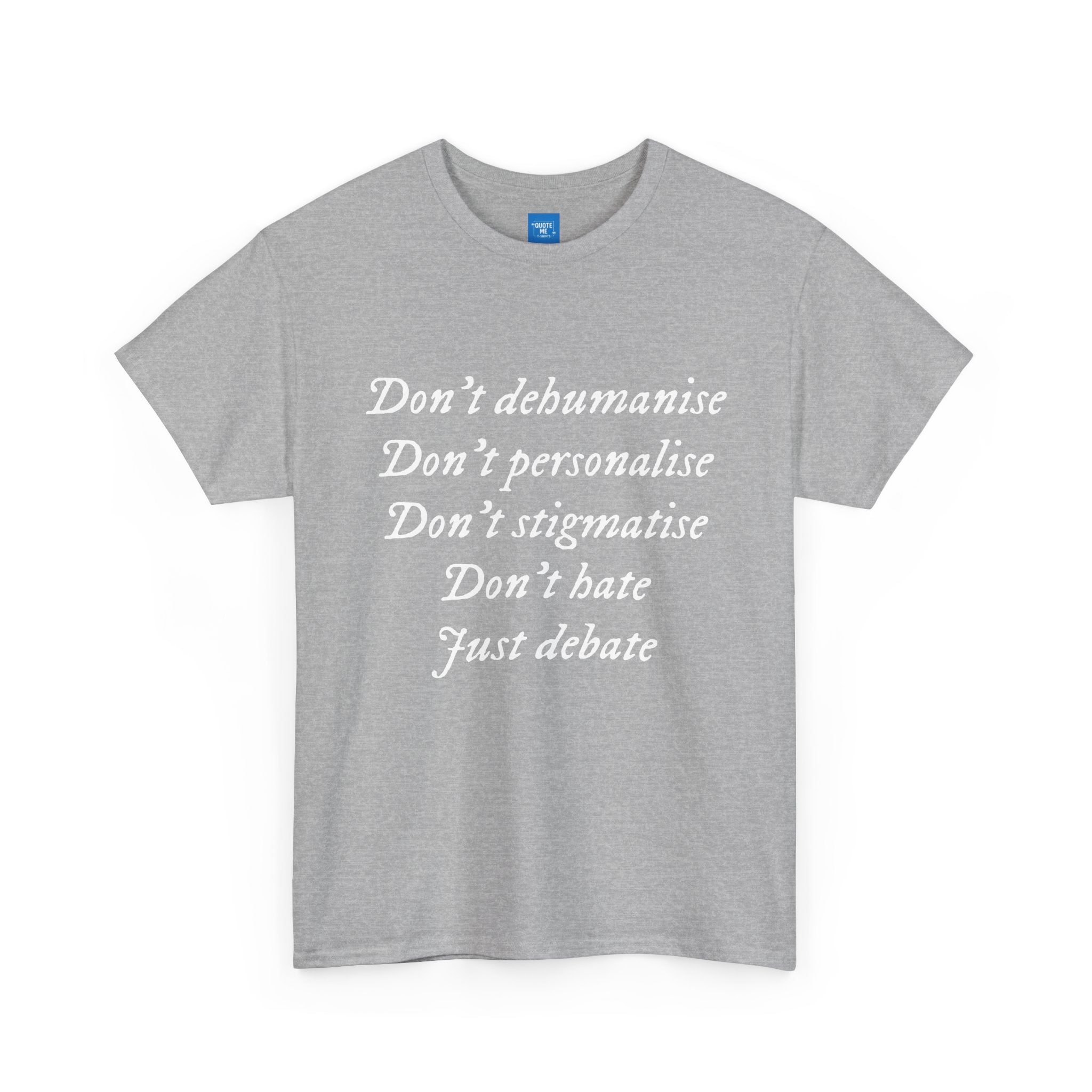 Debate Not Hate Unisex Tee, Discussion Tshirt, Conversation Shirt, Controversy Top, Argument Tee