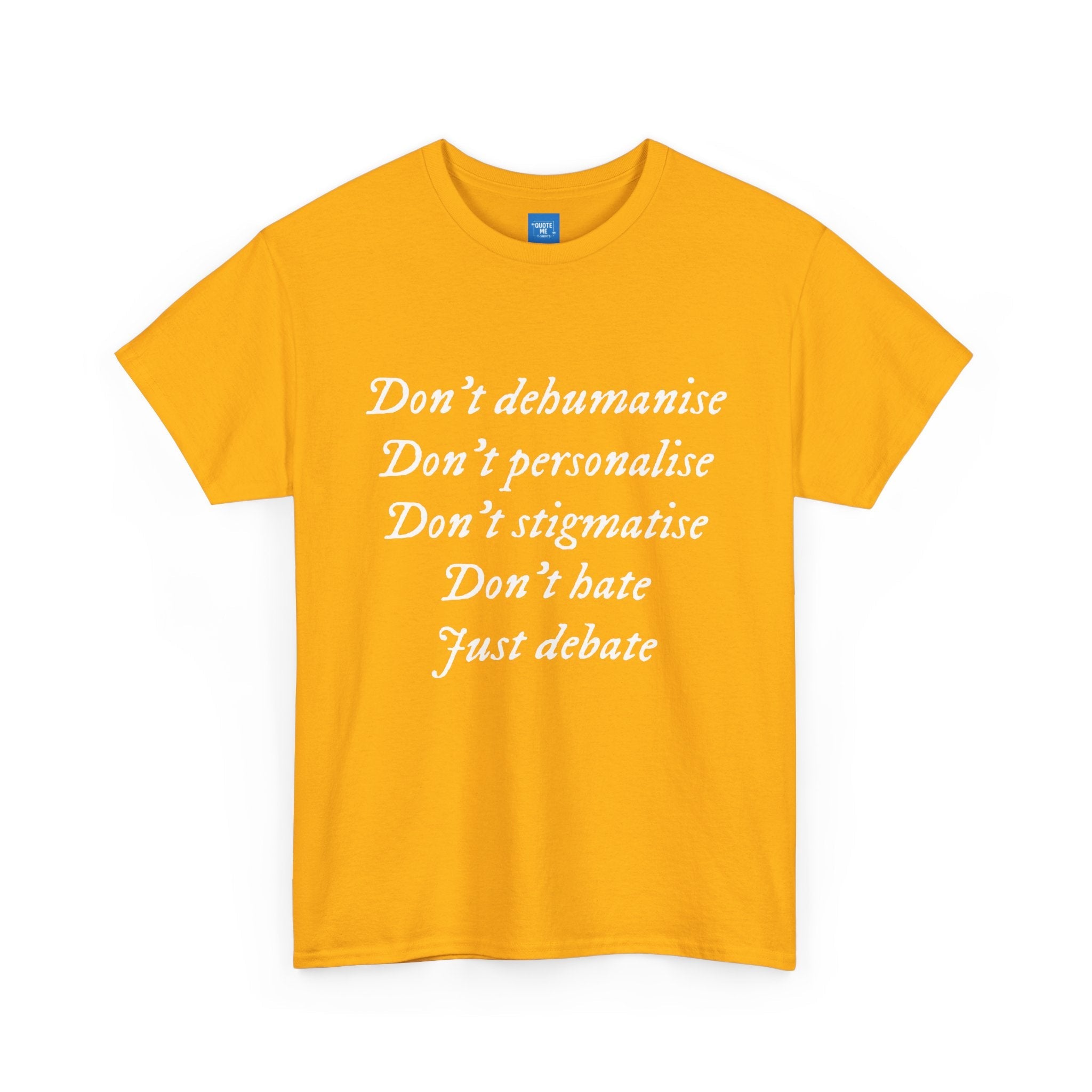 Debate Not Hate Unisex Tee, Discussion Tshirt, Conversation Shirt, Controversy Top, Argument Tee