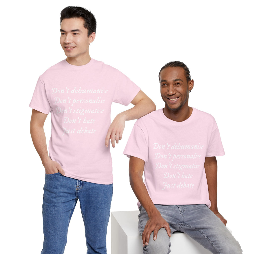 Debate Not Hate Unisex Tee, Discussion Tshirt, Conversation Shirt, Controversy Top, Argument Tee