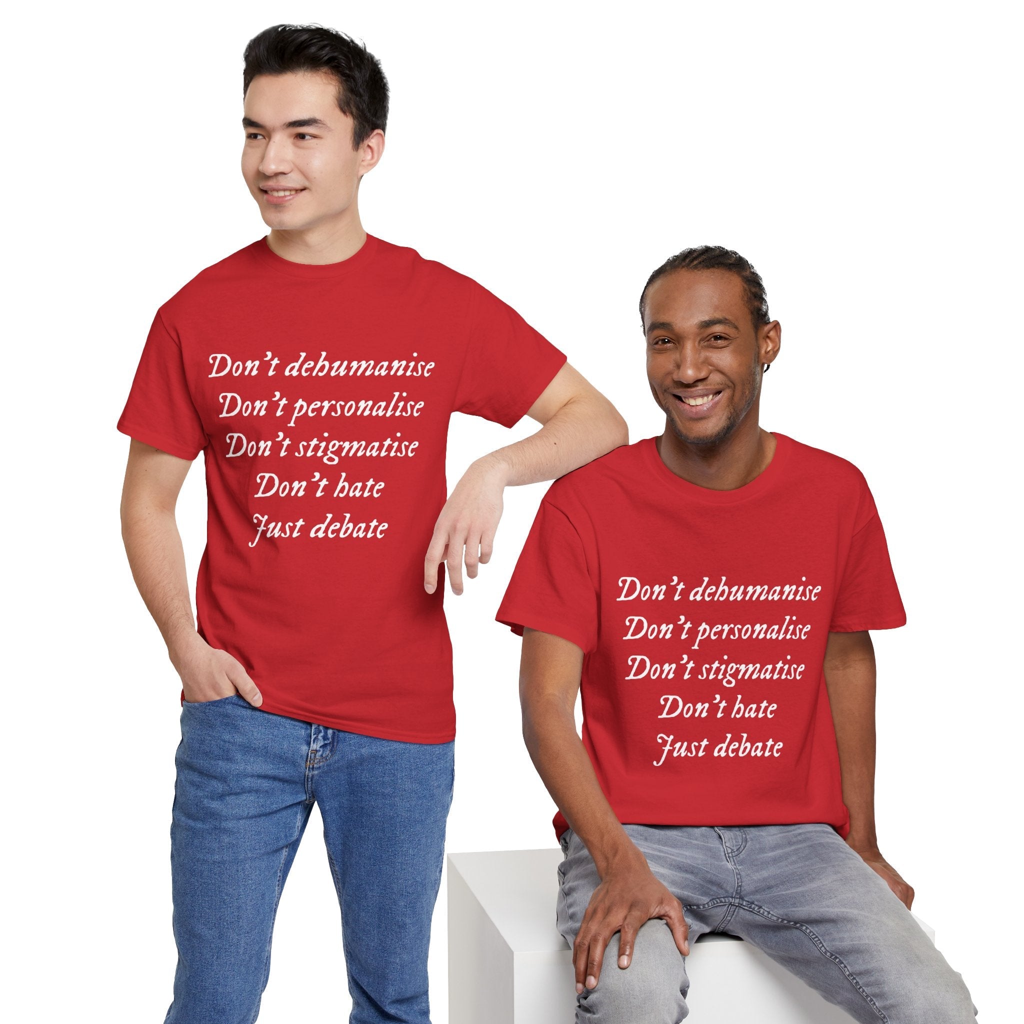 Debate Not Hate Unisex Tee, Discussion Tshirt, Conversation Shirt, Controversy Top, Argument Tee