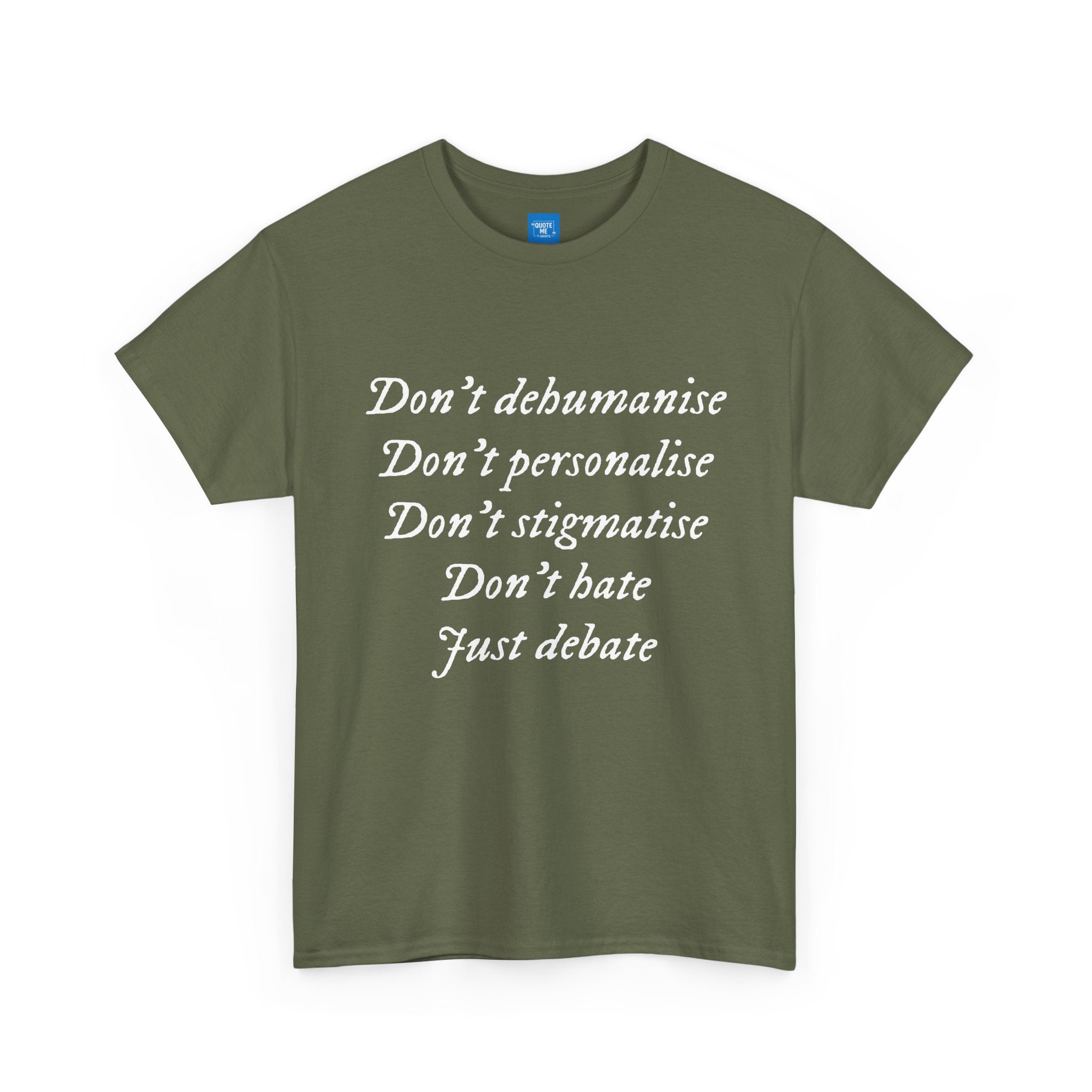 Debate Not Hate Unisex Tee, Discussion Tshirt, Conversation Shirt, Controversy Top, Argument Tee