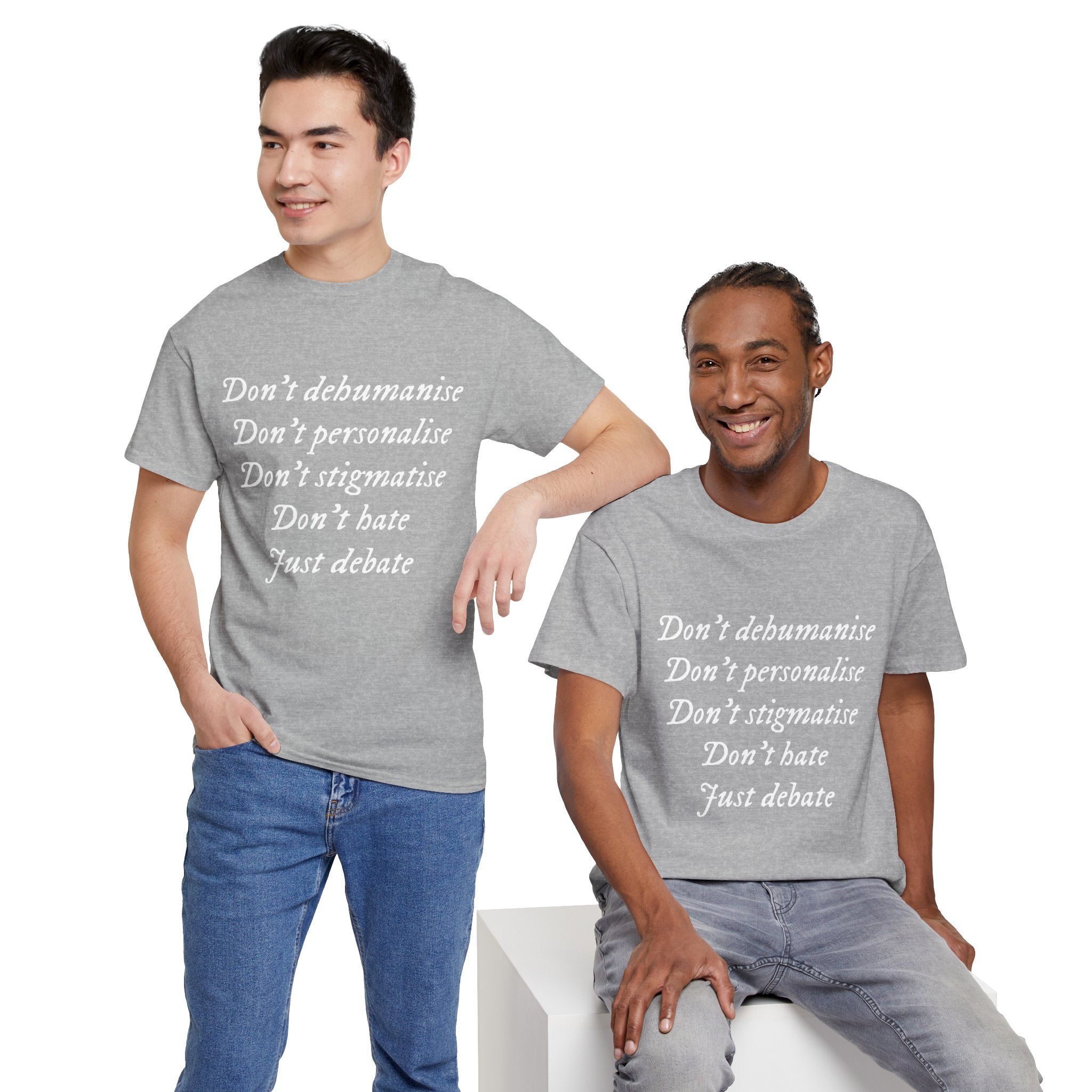 Debate Not Hate Unisex Tee, Discussion Tshirt, Conversation Shirt, Controversy Top, Argument Tee