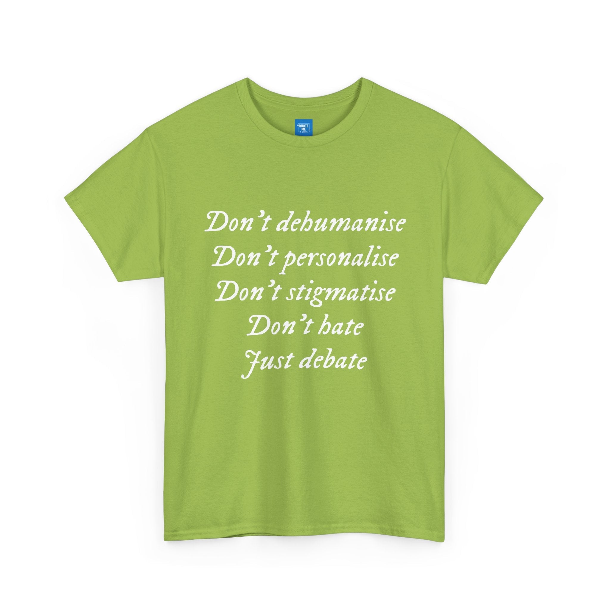 Debate Not Hate Unisex Tee, Discussion Tshirt, Conversation Shirt, Controversy Top, Argument Tee