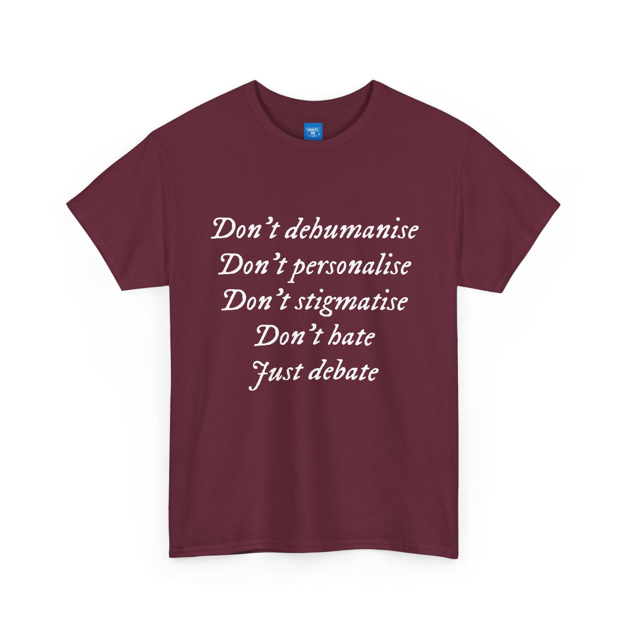 Debate Not Hate Unisex Tee, Discussion Tshirt, Conversation Shirt, Controversy Top, Argument Tee