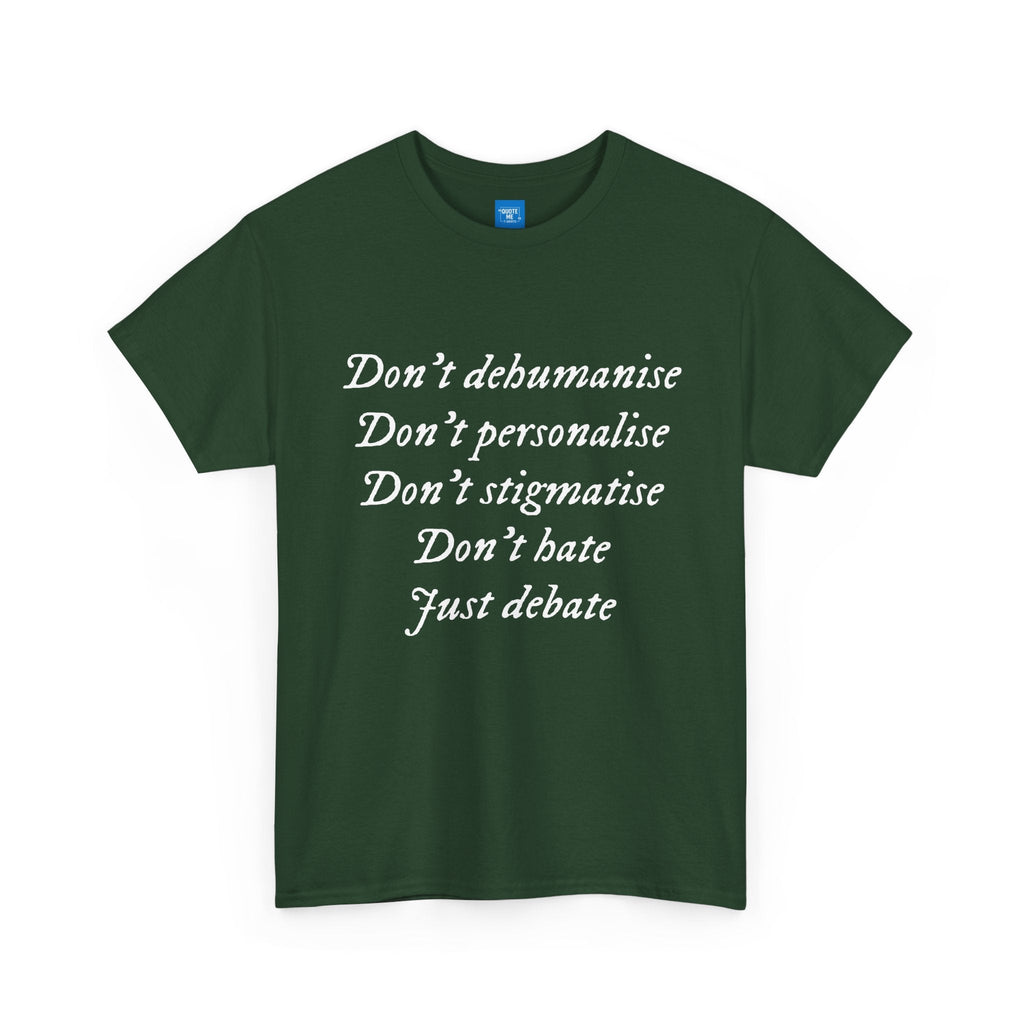 Debate Not Hate Unisex Tee, Discussion Tshirt, Conversation Shirt, Controversy Top, Argument Tee