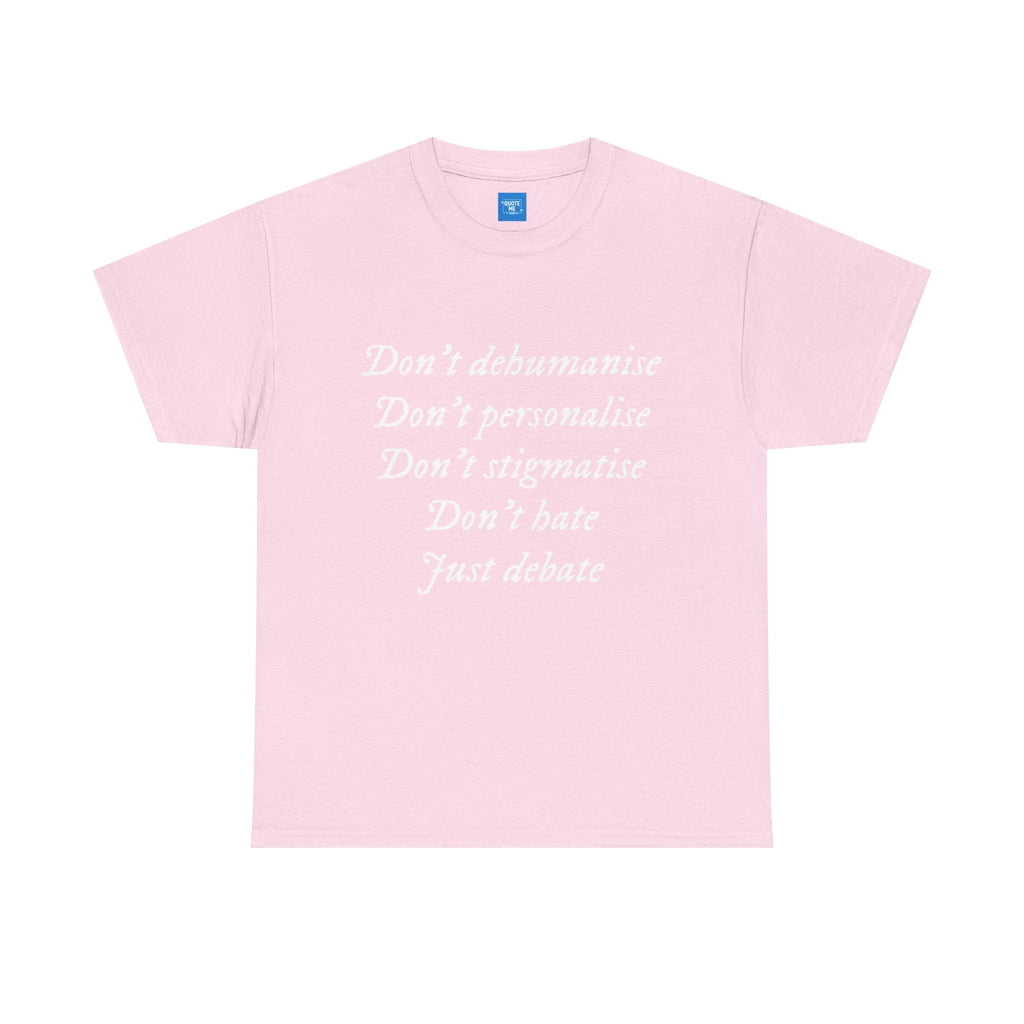 Debate Not Hate Unisex Tee, Discussion Tshirt, Conversation Shirt, Controversy Top, Argument Tee